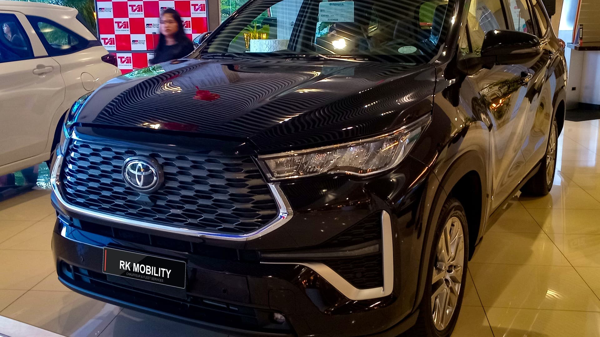 Toyota Innova Hycross hybrid executive lounge vehicle by RK Mobility